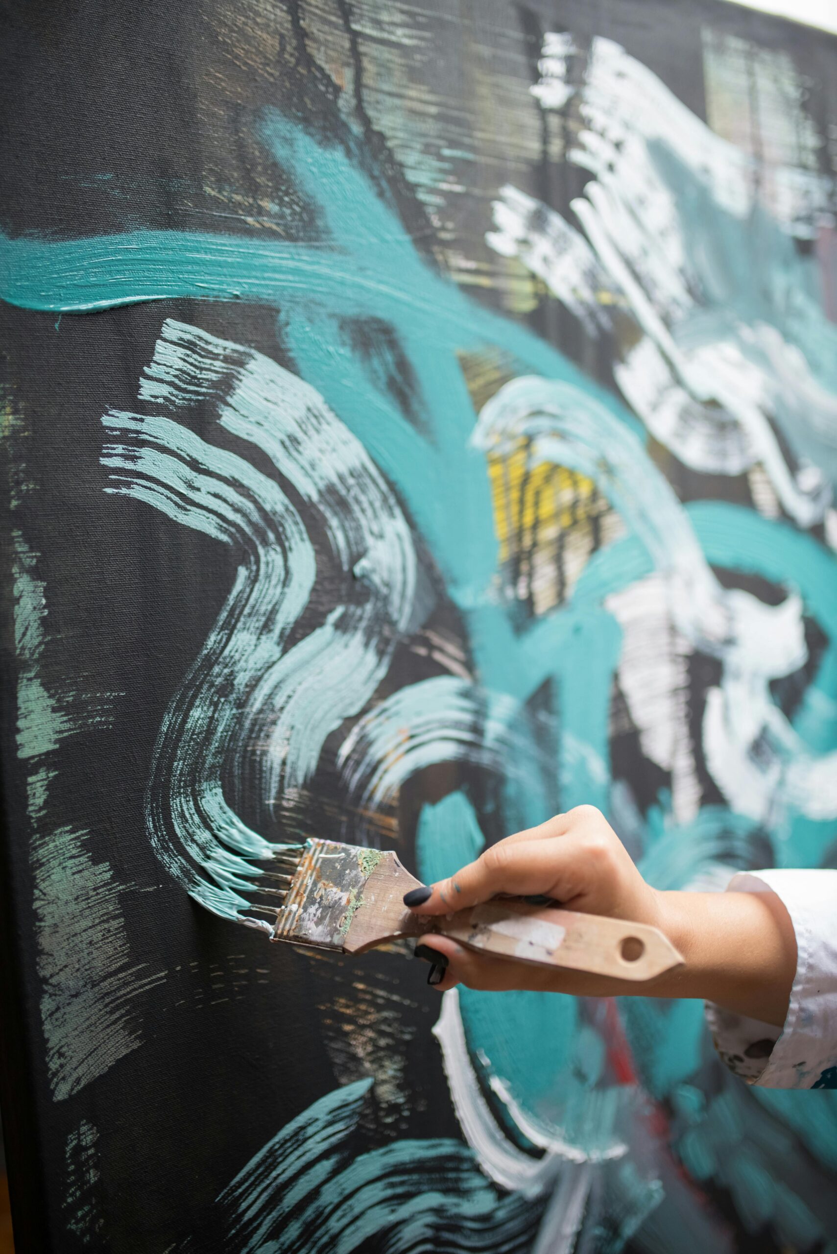 Abstracte wallart
