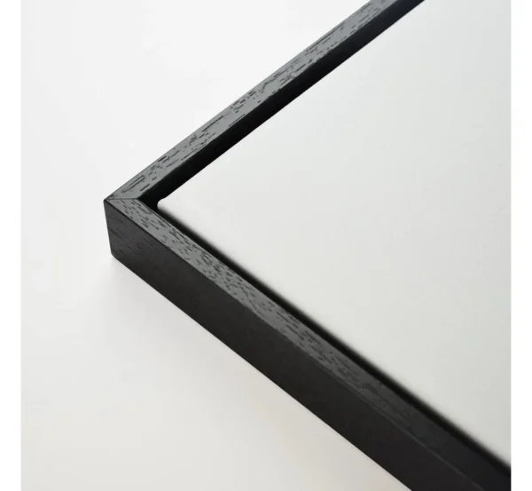 baklijst_zwart Canvas met baklijst