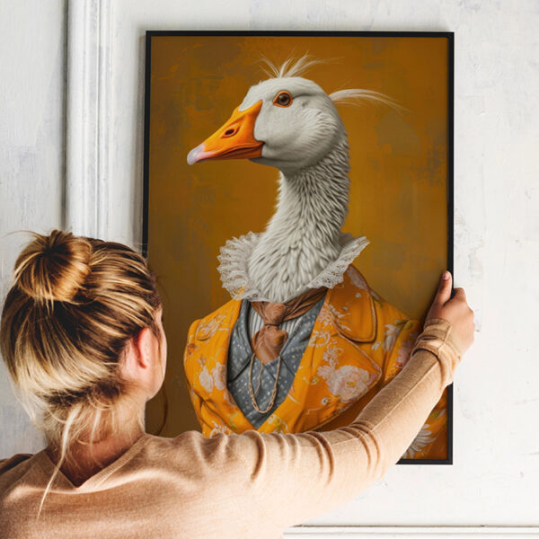 Canvas-ophangen Canvas Meneer gans