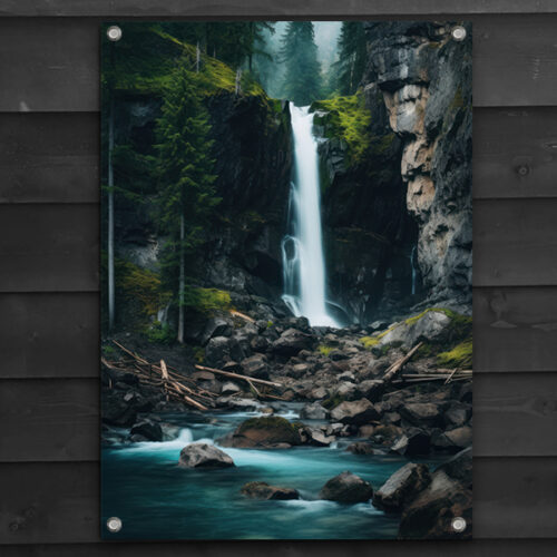 Tuinposter-Waterval Tuinposter waterval
