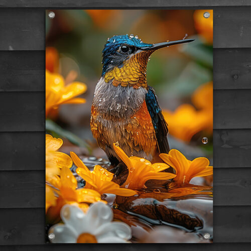 Tuinposter-hummingbird Tuinposter hummingbird