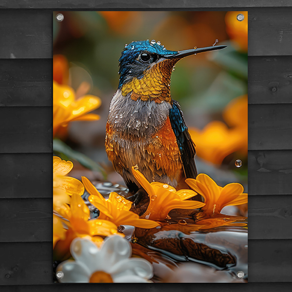 Tuinposter-hummingbird Tuinposter hummingbird